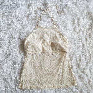 Hula Honey Laser Cut Halter Tankini